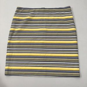 Ann Taylor Outlet Striped Stretchy Skirt NEW!